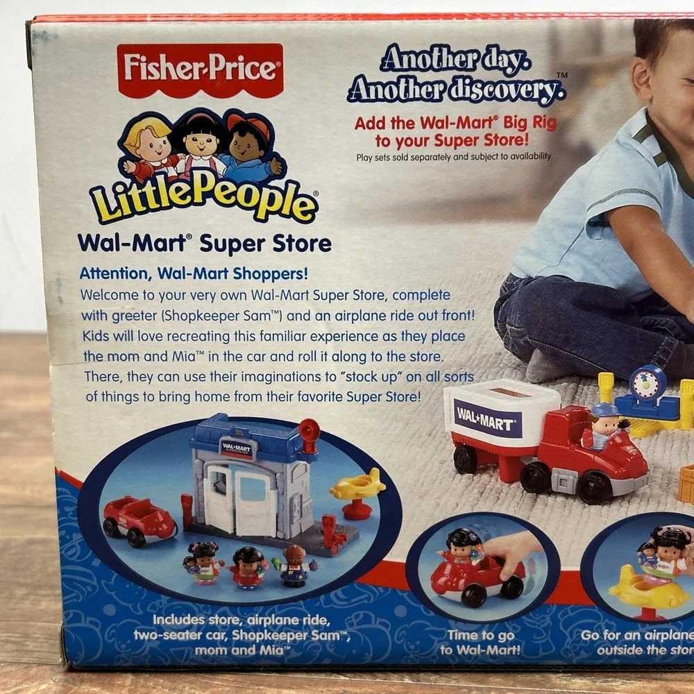 2005 Fisher Price Little People Wal-Mart Super Store Sealed New in Box J7735